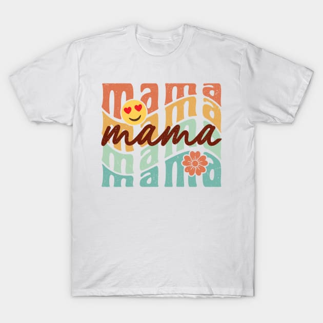 Emoji Floral mama graphic design for mothers day T-Shirt by TsignStudio